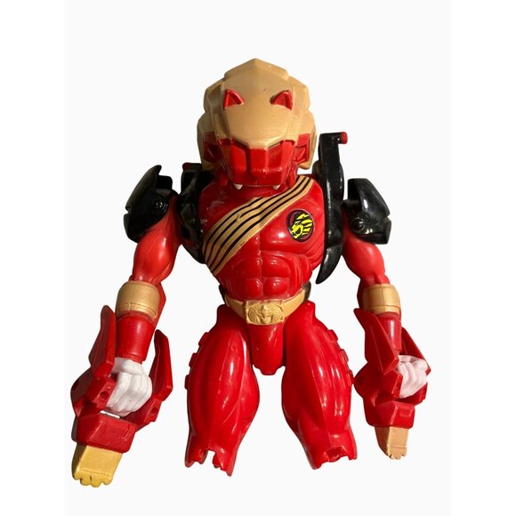 Bandai Power Rangers Wild Force Red Lion Ranger Action Figure No Legs 2001 - Picture 1 of 5